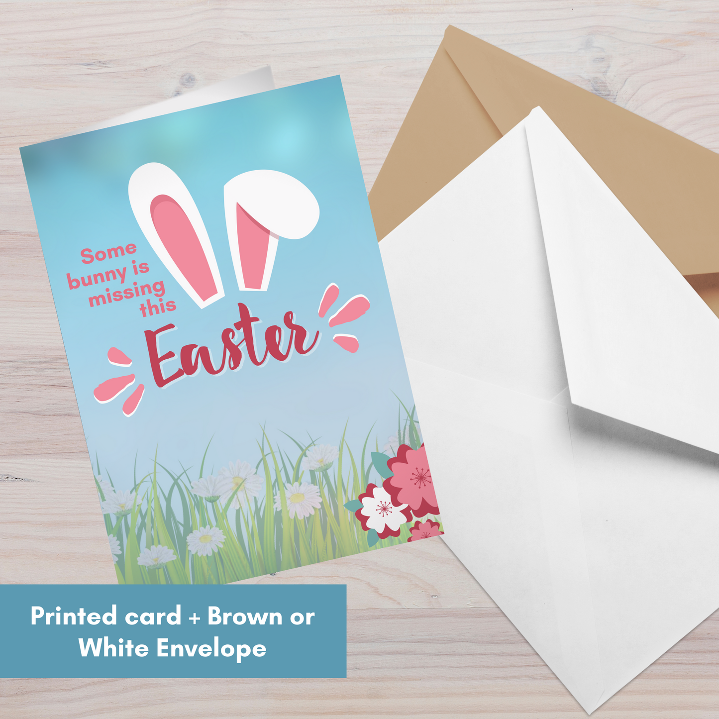 Some Bunny is Missing this Easter (and Always)—Holidays After Loss (greeting card)