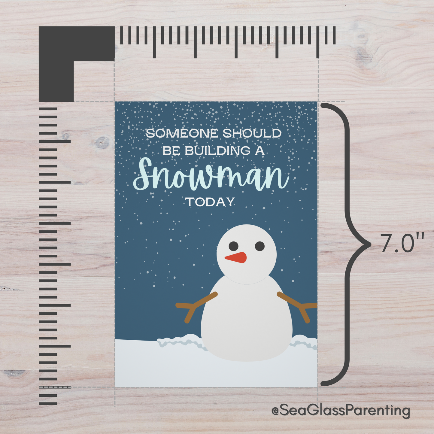 Someone Should be Building a Snowman Today—Winter Remembrance (greeting card)
