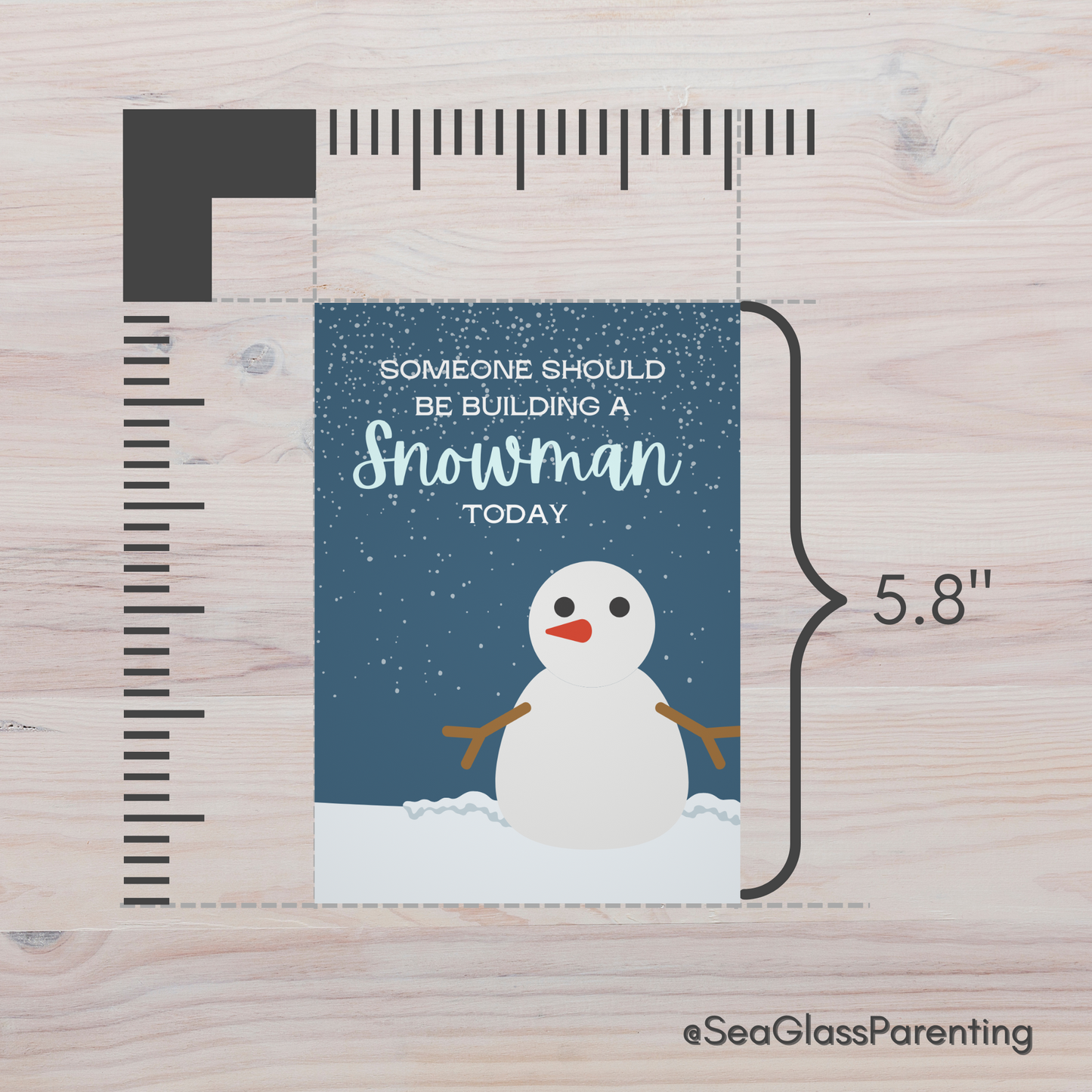 Someone Should be Building a Snowman Today—Winter Remembrance (greeting card)