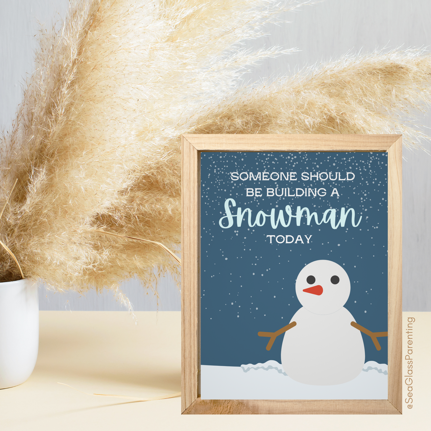 Someone Should be Building a Snowman Today—Winter Remembrance (greeting card)
