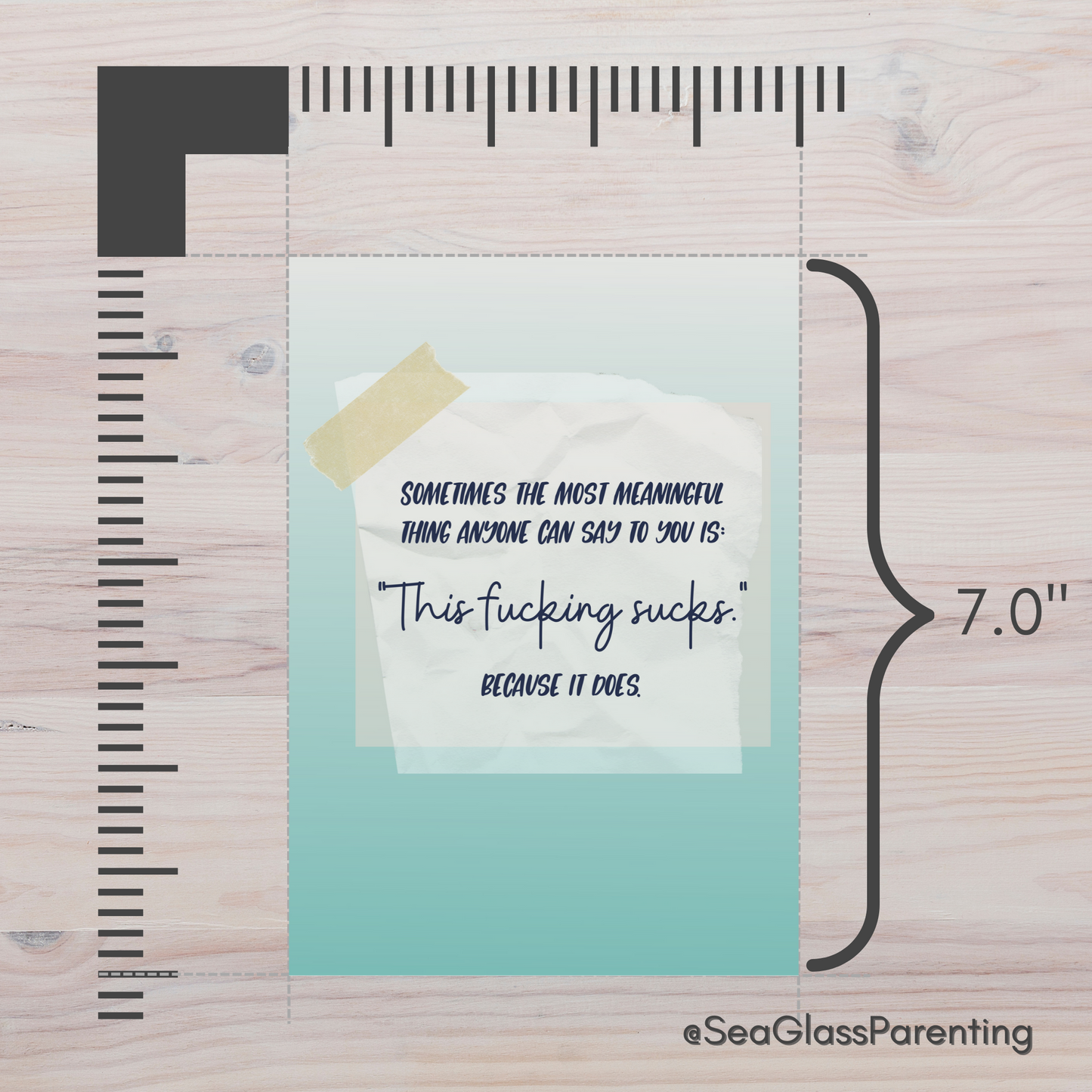 Sometimes the Most Meaningful Thing Something can Say to You is "This Fucking Sucks". Because it Does—Grief and Loss Support (greeting card)