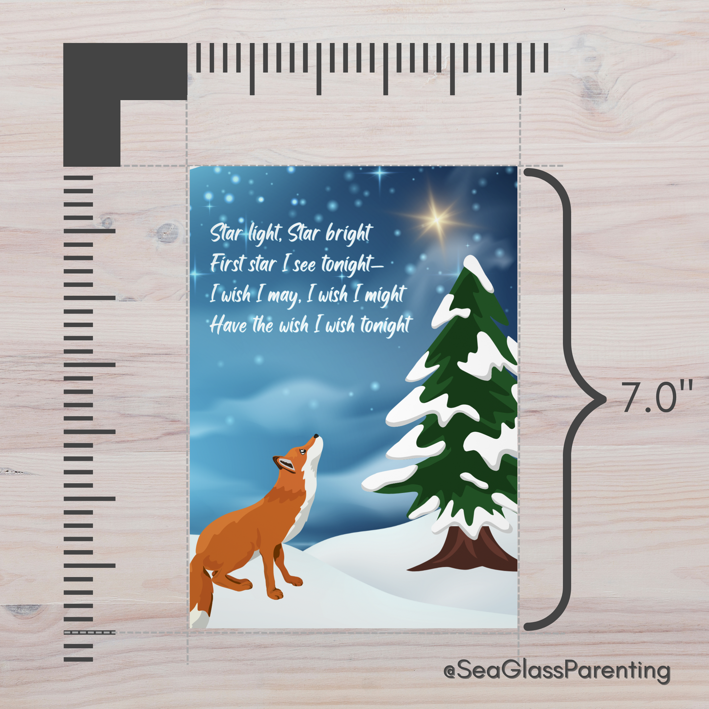 Star Light, Star Bright; First Star I See Tonight…—Winter Remembrance (greeting card)