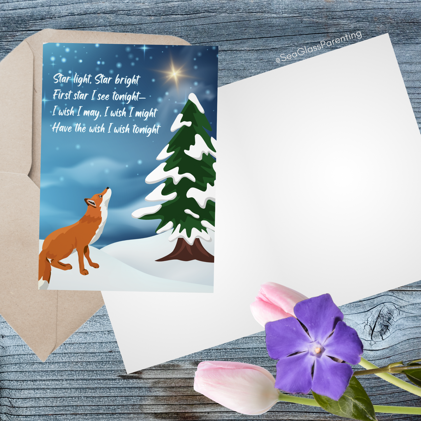 Star Light, Star Bright; First Star I See Tonight…—Winter Remembrance (greeting card)