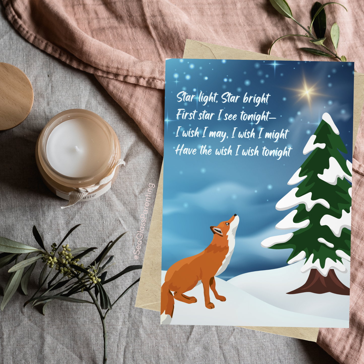 Star Light, Star Bright; First Star I See Tonight…—Winter Remembrance (greeting card)
