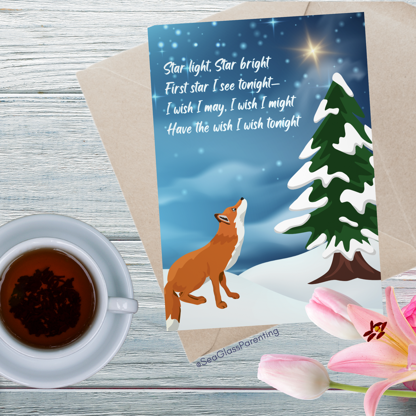 Star Light, Star Bright; First Star I See Tonight…—Winter Remembrance (greeting card)