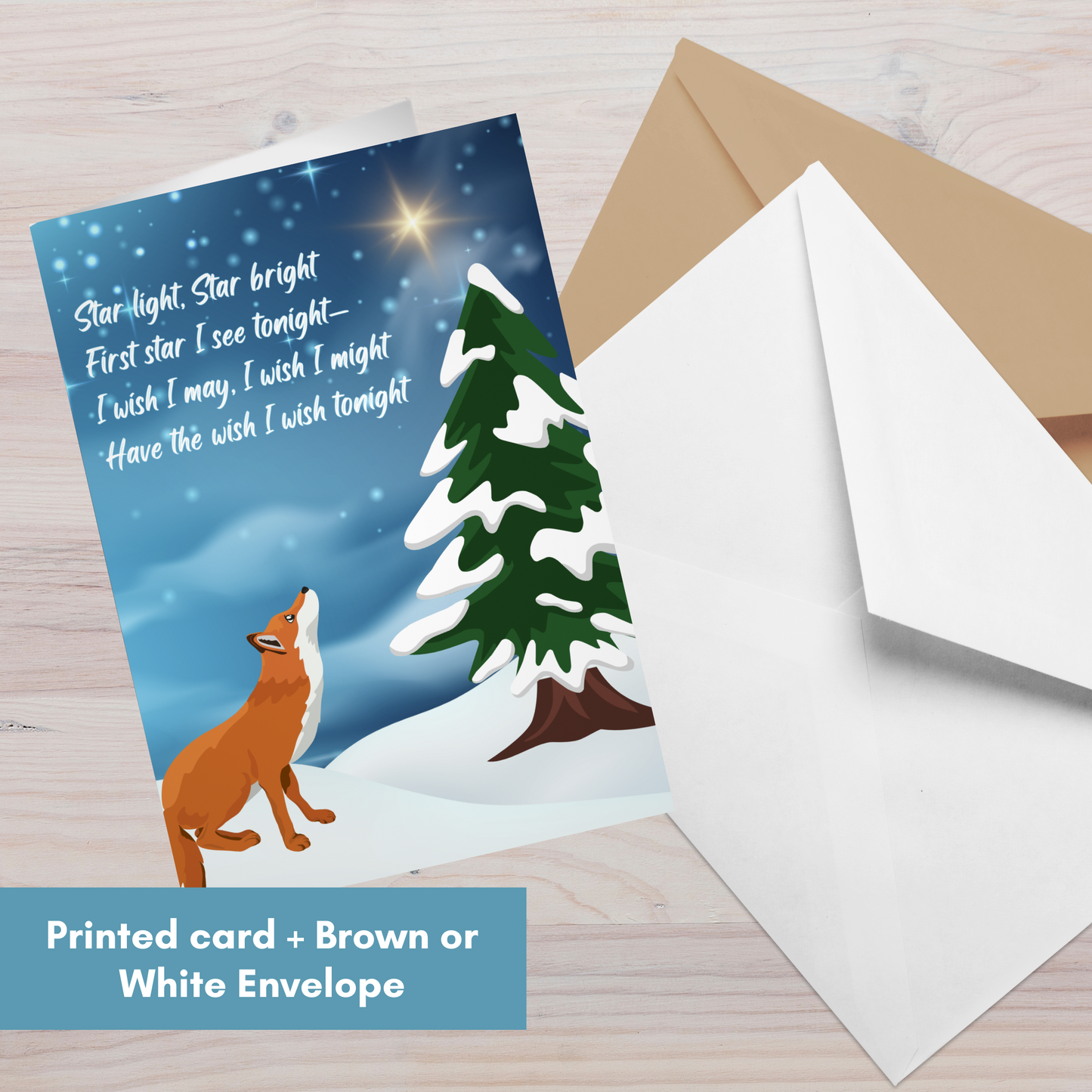 Star Light, Star Bright; First Star I See Tonight…—Winter Remembrance (greeting card)