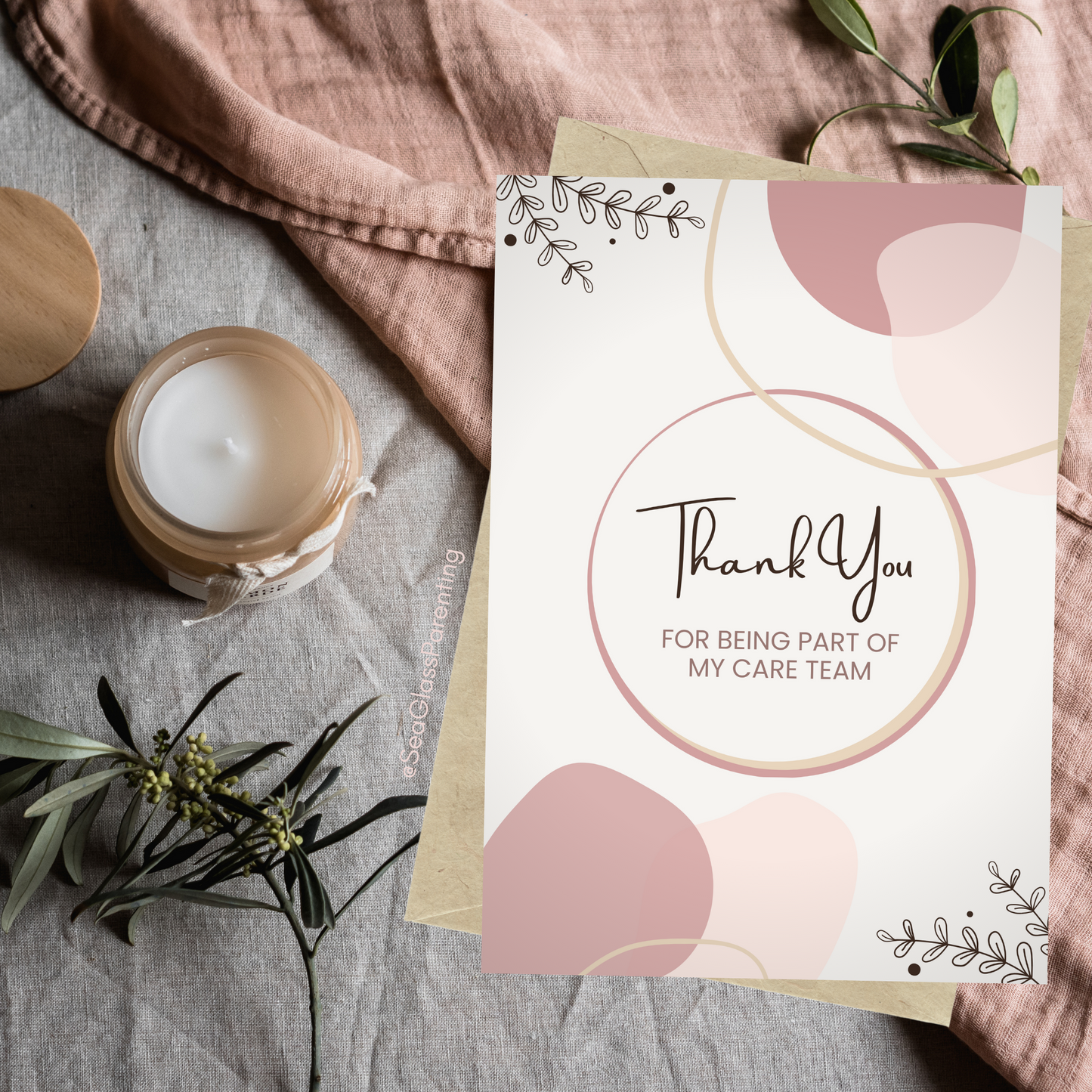 Thank You for Being Part of my Care Team. Your Kindness Helped—Provider Thank You (greeting card)