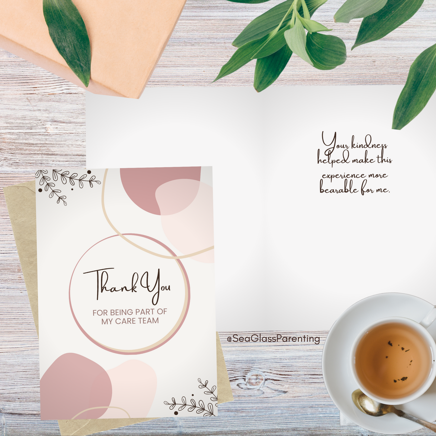 Thank You for Being Part of my Care Team. Your Kindness Helped—Provider Thank You (greeting card)