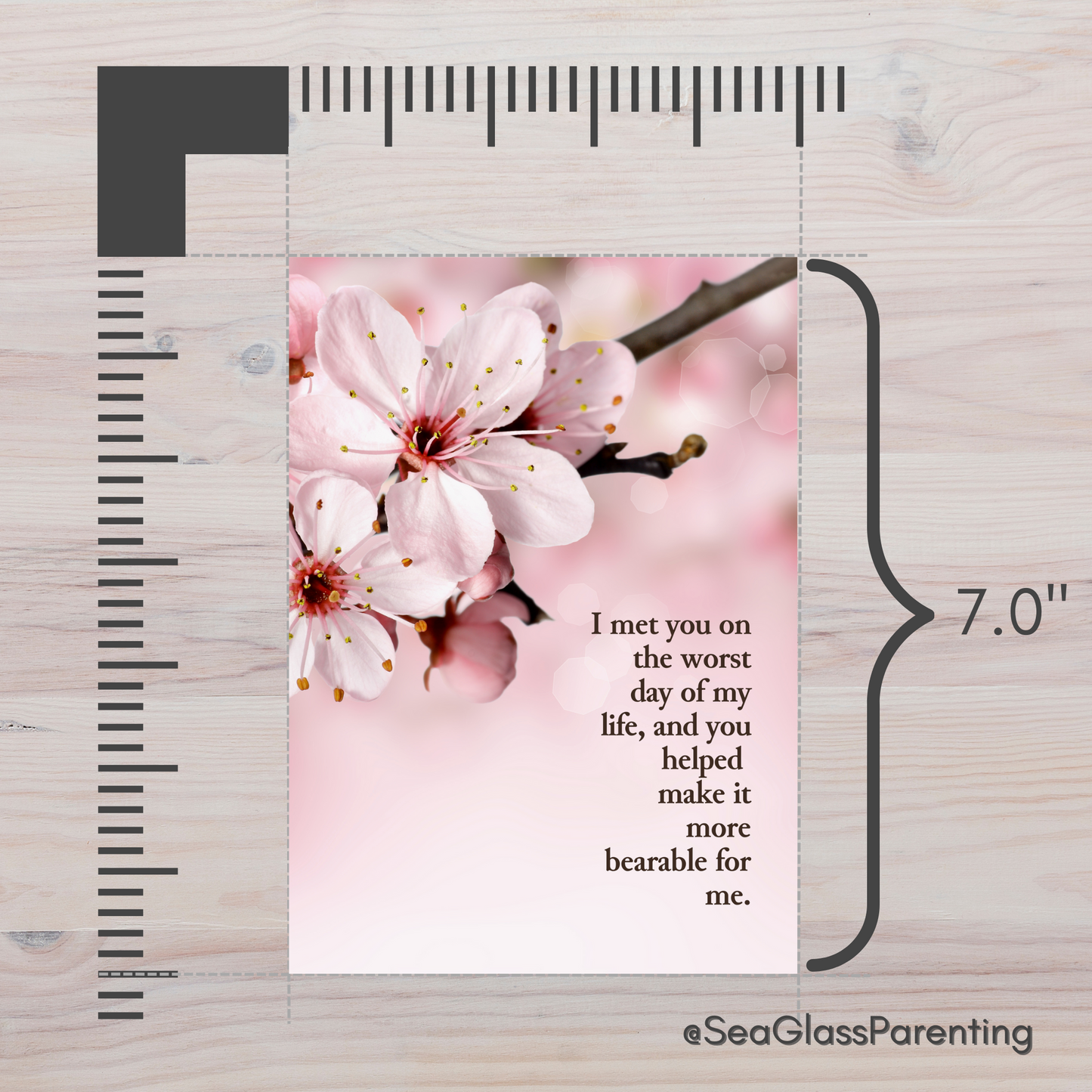 I Met You on the Worst Day of my Life—Provider Thank You (greeting card)