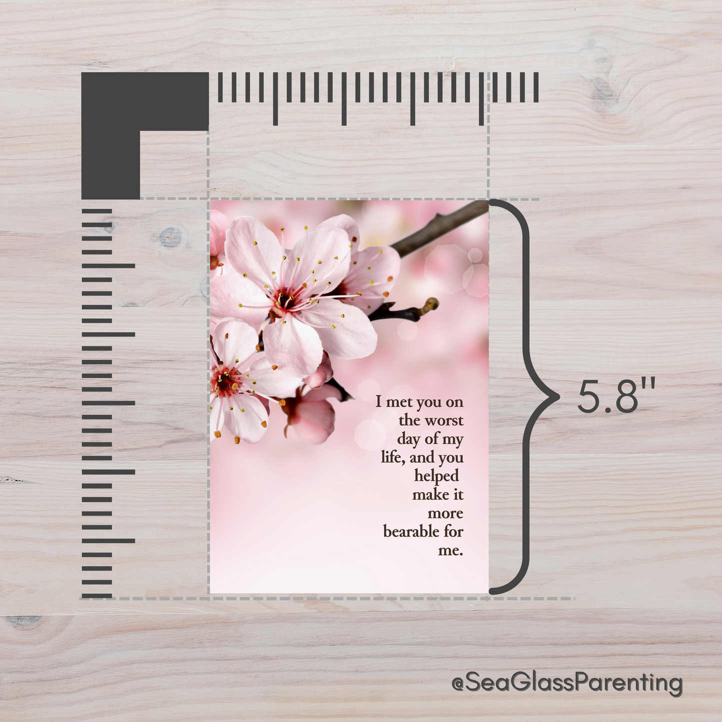 I Met You on the Worst Day of my Life—Provider Thank You (greeting card)