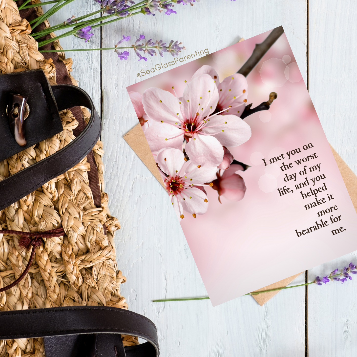 I Met You on the Worst Day of my Life—Provider Thank You (greeting card)