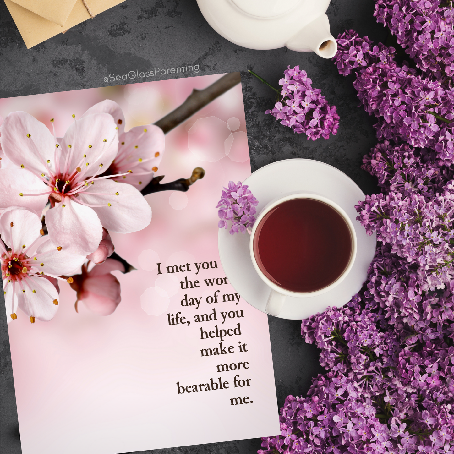 I Met You on the Worst Day of my Life—Provider Thank You (greeting card)
