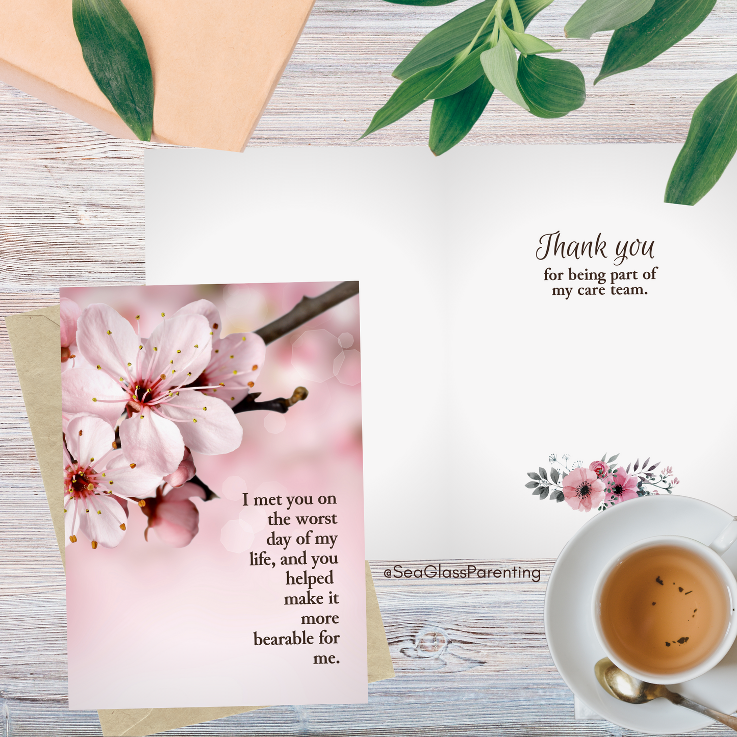 I Met You on the Worst Day of my Life—Provider Thank You (greeting card)