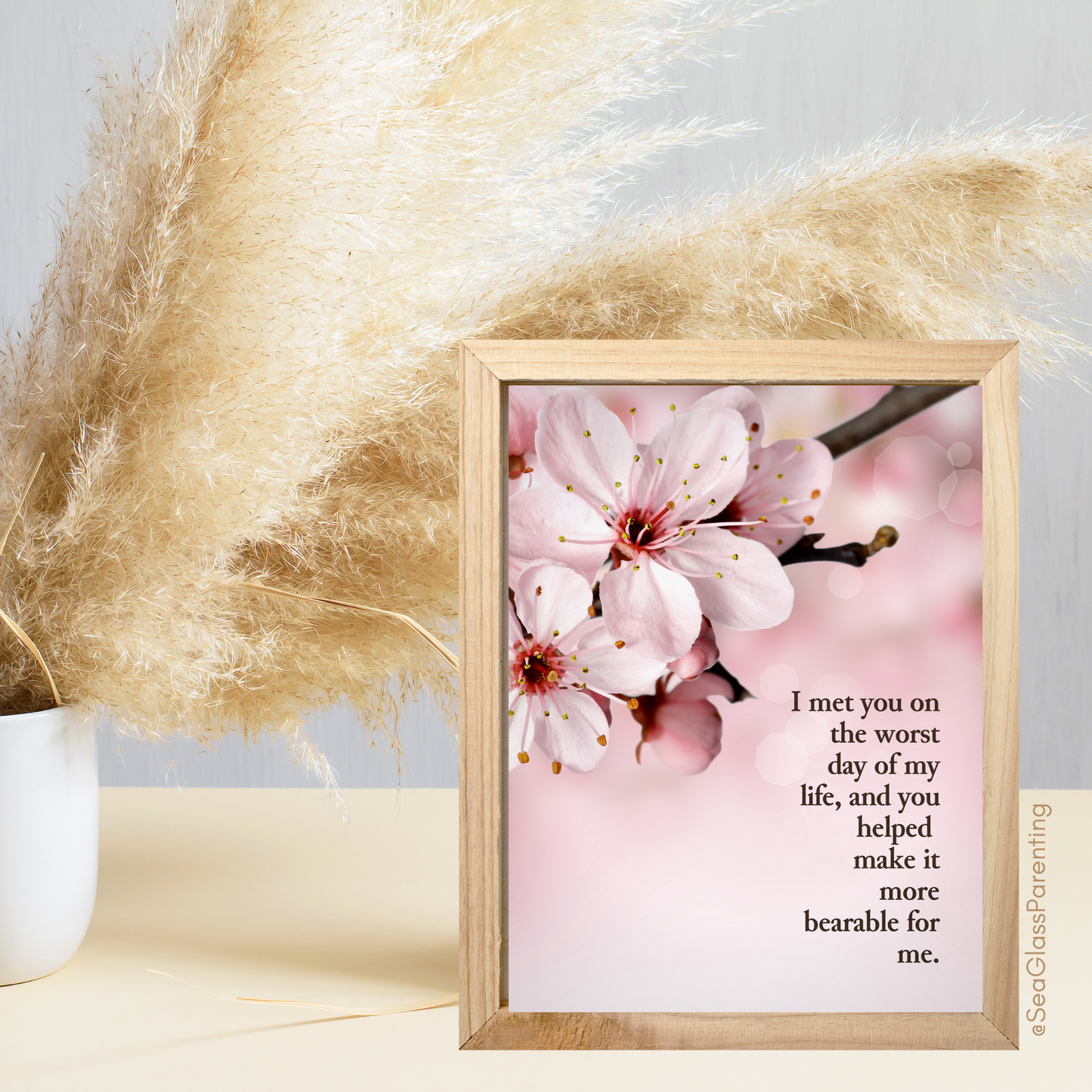 I Met You on the Worst Day of my Life—Provider Thank You (greeting card)