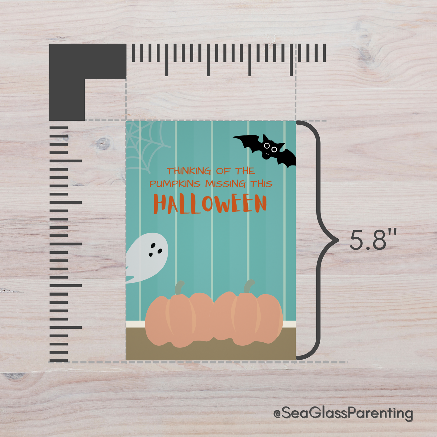 Orange Pumpkins, Thinking of the Pumpkins Missing this Halloween—Baby Loss Remembrance (greeting card)