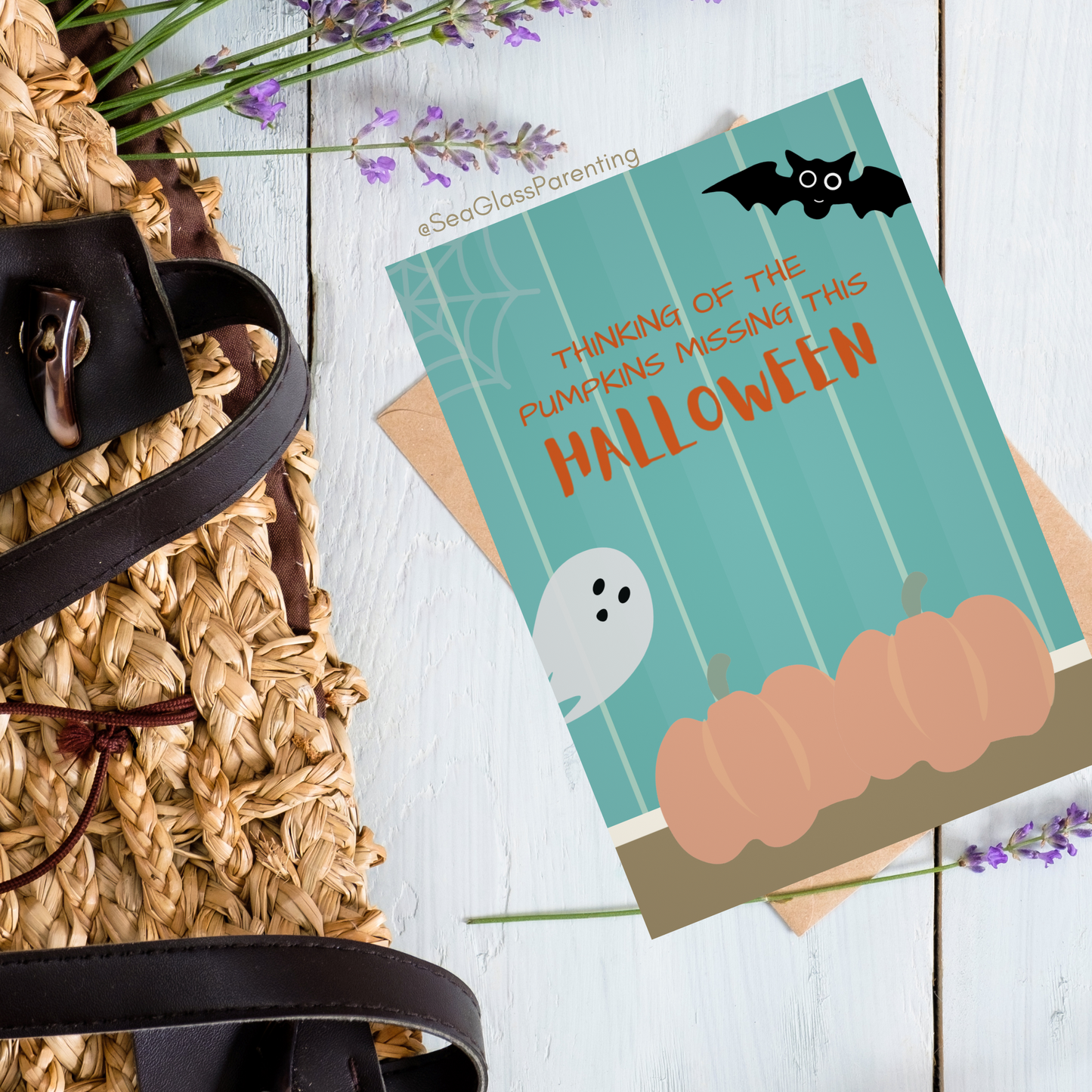 Orange Pumpkins, Thinking of the Pumpkins Missing this Halloween—Baby Loss Remembrance (greeting card)