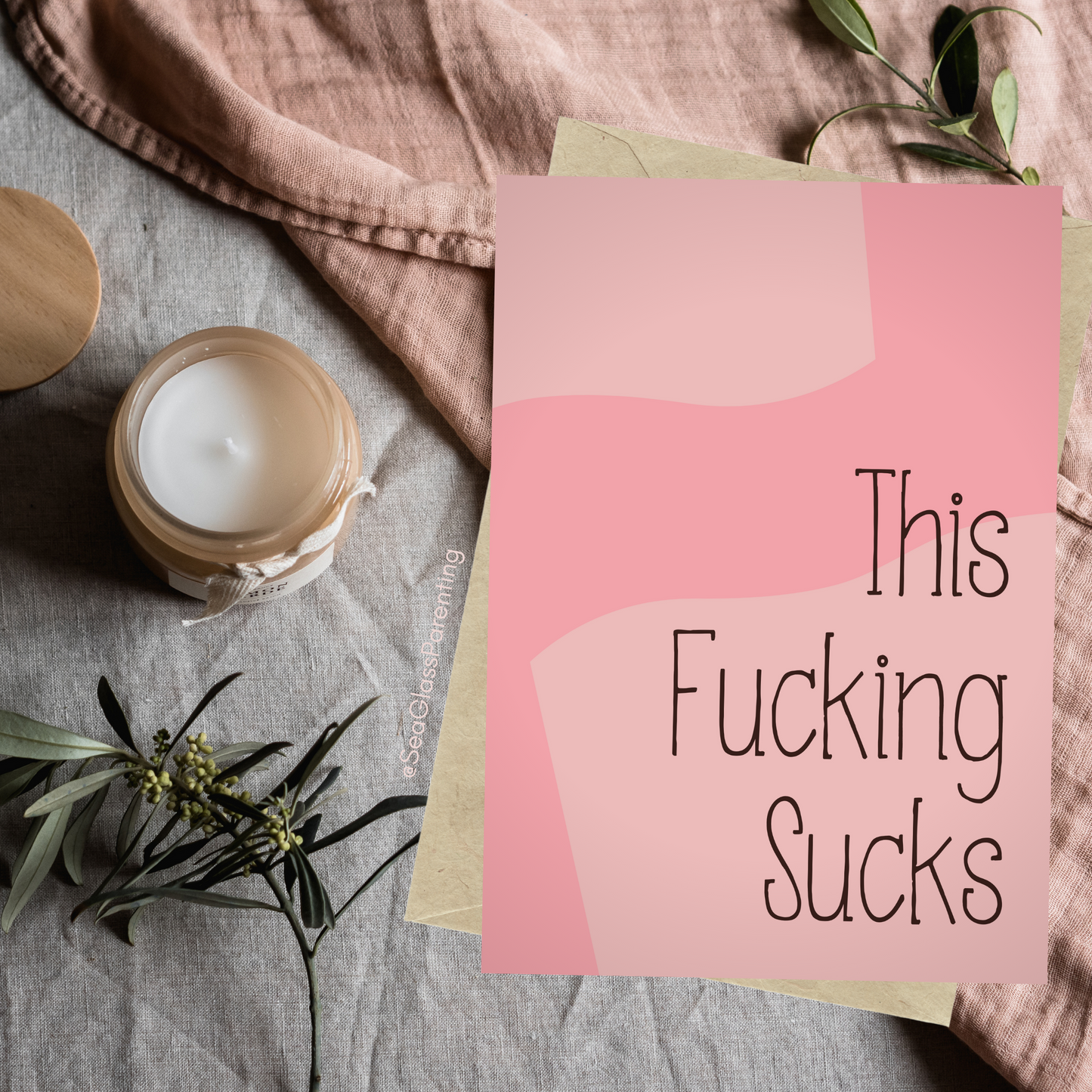 This Fucking Sucks and I'm Here for You—Grief and Loss Support (greeting card)