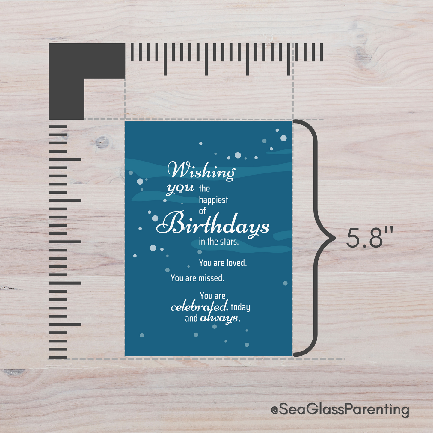 Wishing You the Happiest of Birthdays in the Stars—Baby Loss Birthday (greeting card)