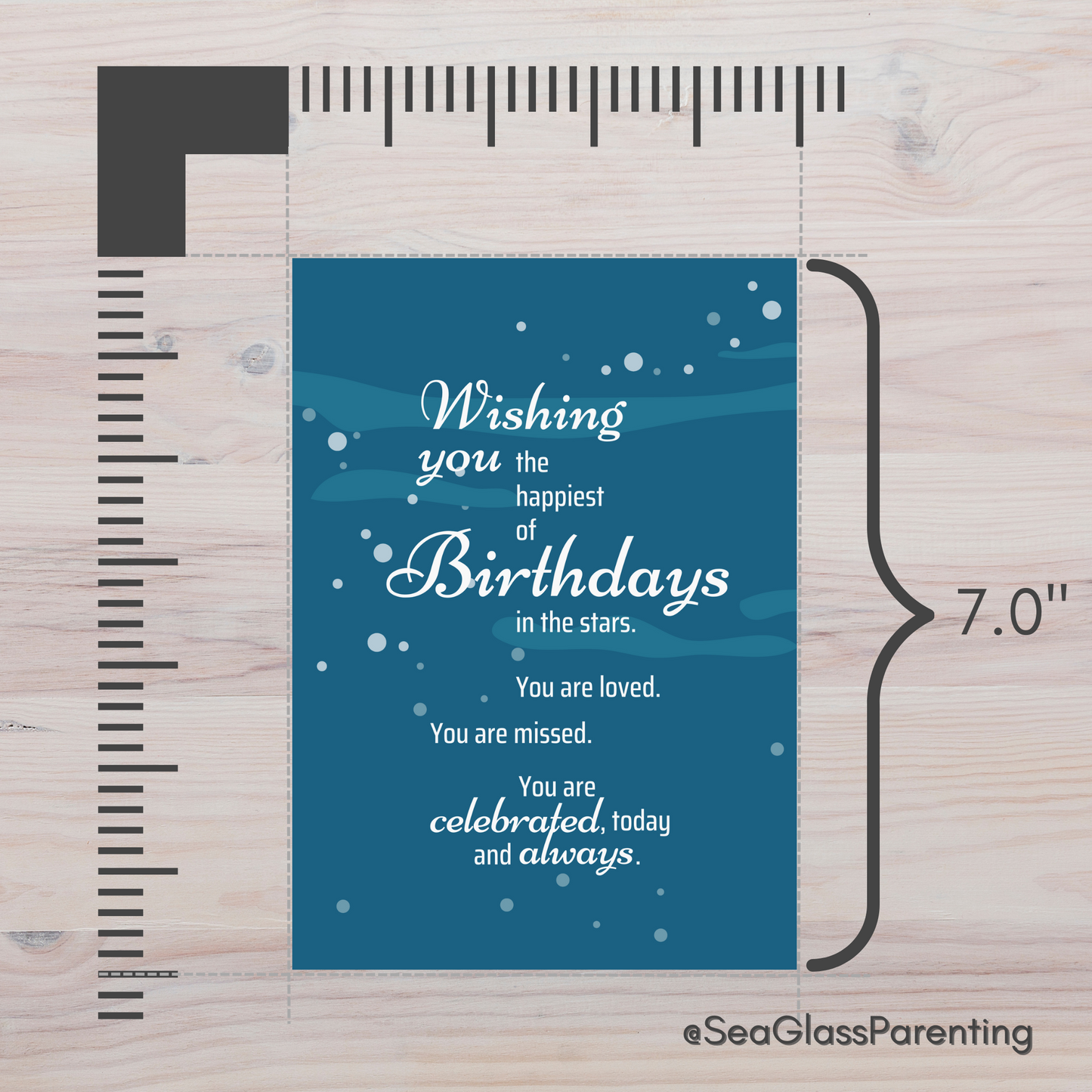 Wishing You the Happiest of Birthdays in the Stars—Baby Loss Birthday (greeting card)