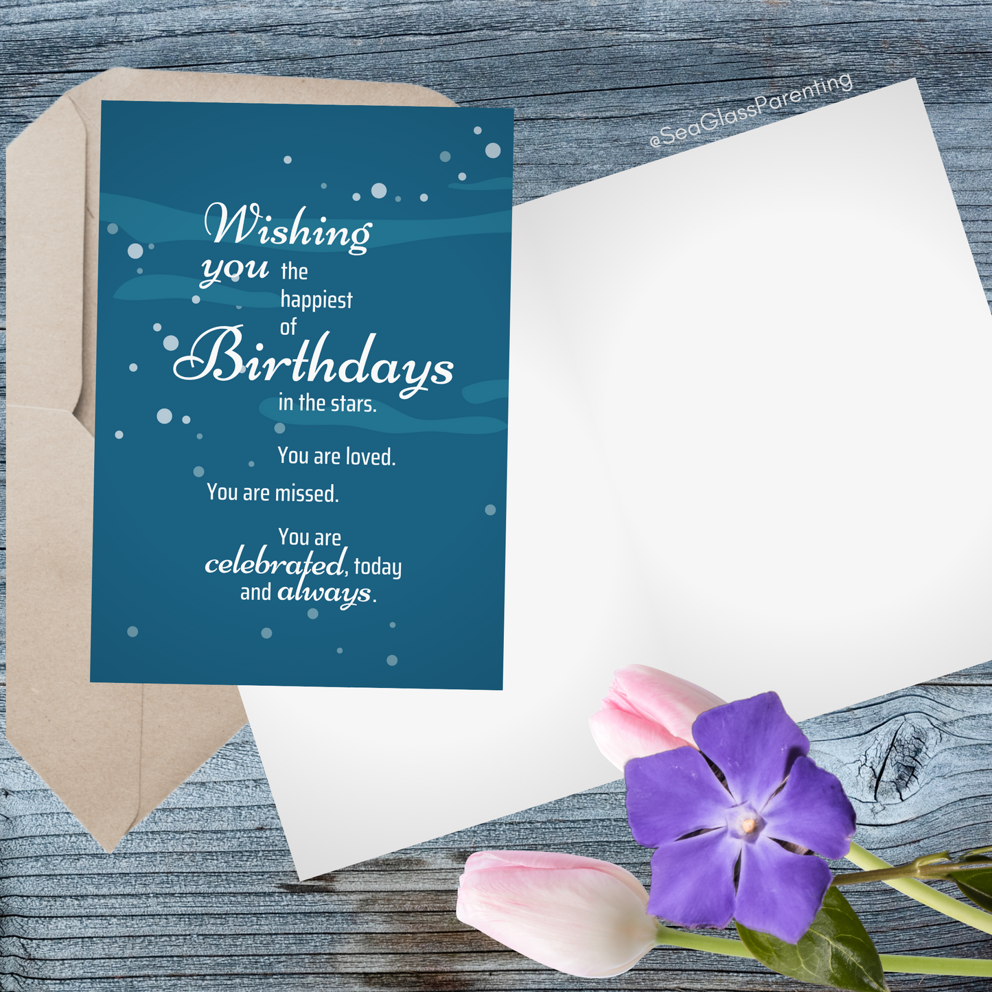 Wishing You the Happiest of Birthdays in the Stars—Baby Loss Birthday (greeting card)