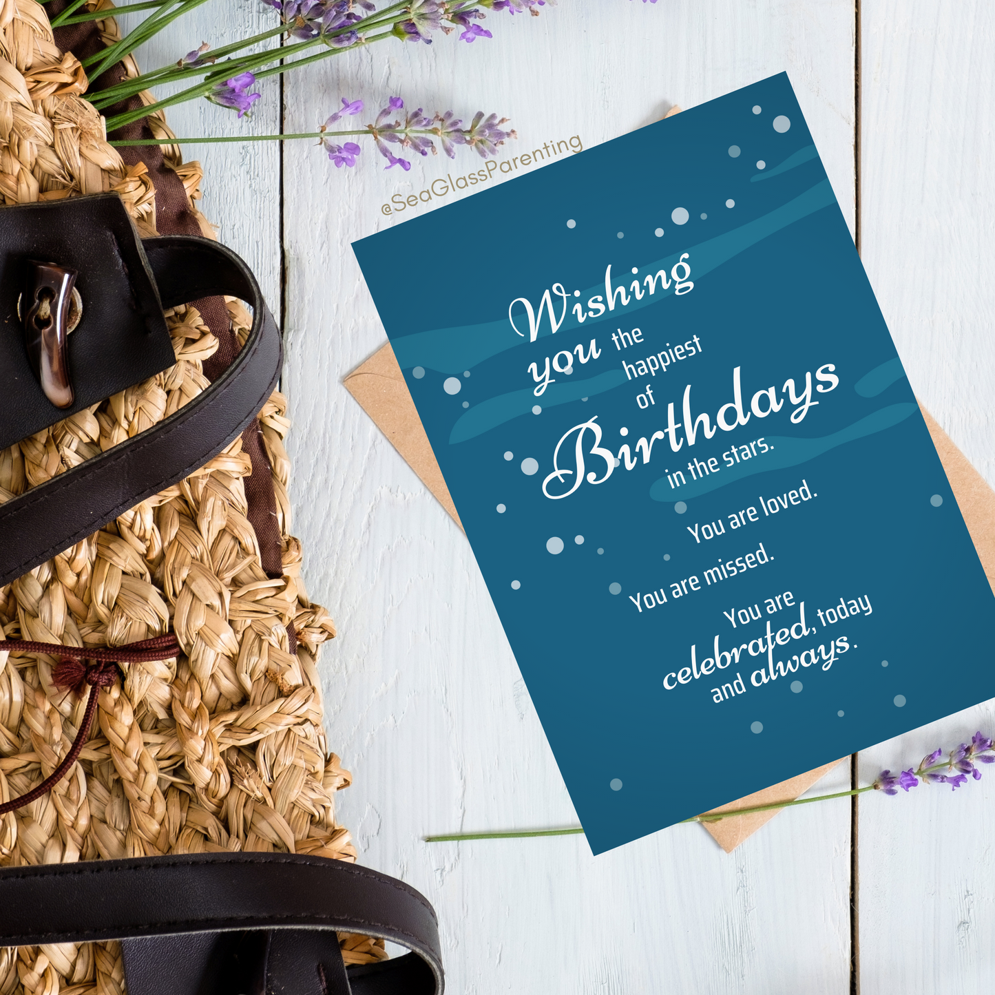 Wishing You the Happiest of Birthdays in the Stars—Baby Loss Birthday (greeting card)