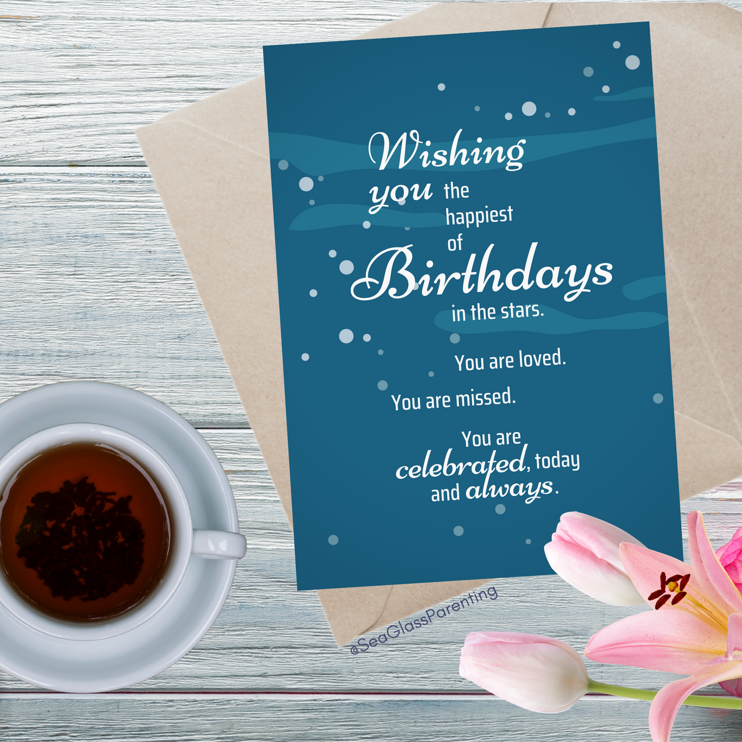Wishing You the Happiest of Birthdays in the Stars—Baby Loss Birthday (greeting card)