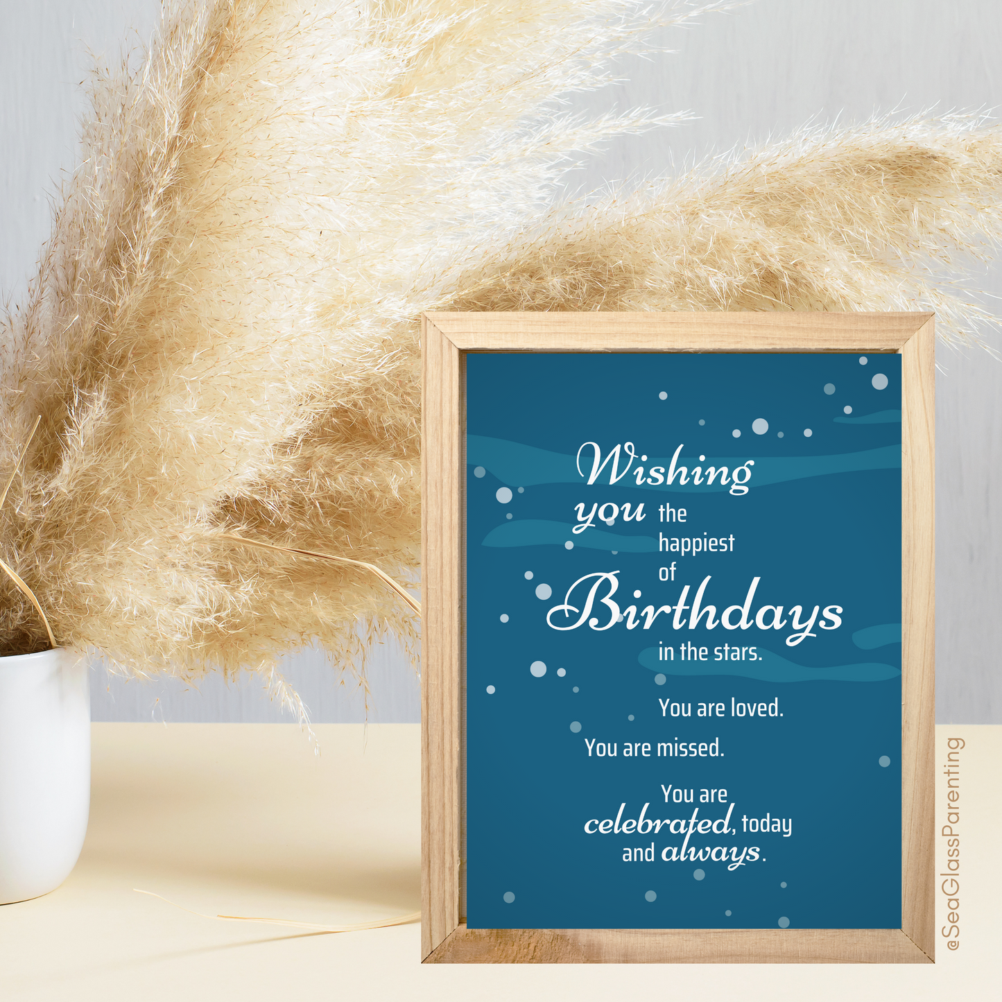 Wishing You the Happiest of Birthdays in the Stars—Baby Loss Birthday (greeting card)