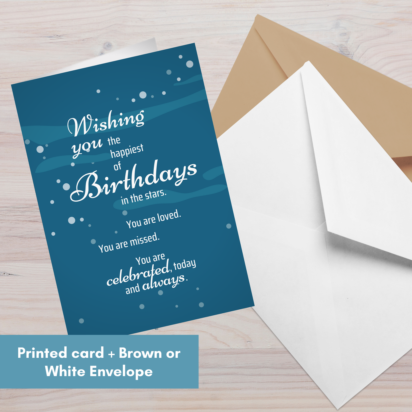 Wishing You the Happiest of Birthdays in the Stars—Baby Loss Birthday (greeting card)