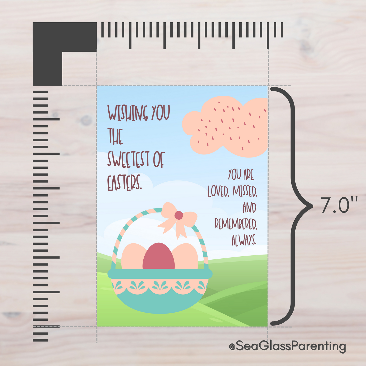 Easter Basket, Wishing You the Sweetest of Easters—Holidays After Loss (greeting card)