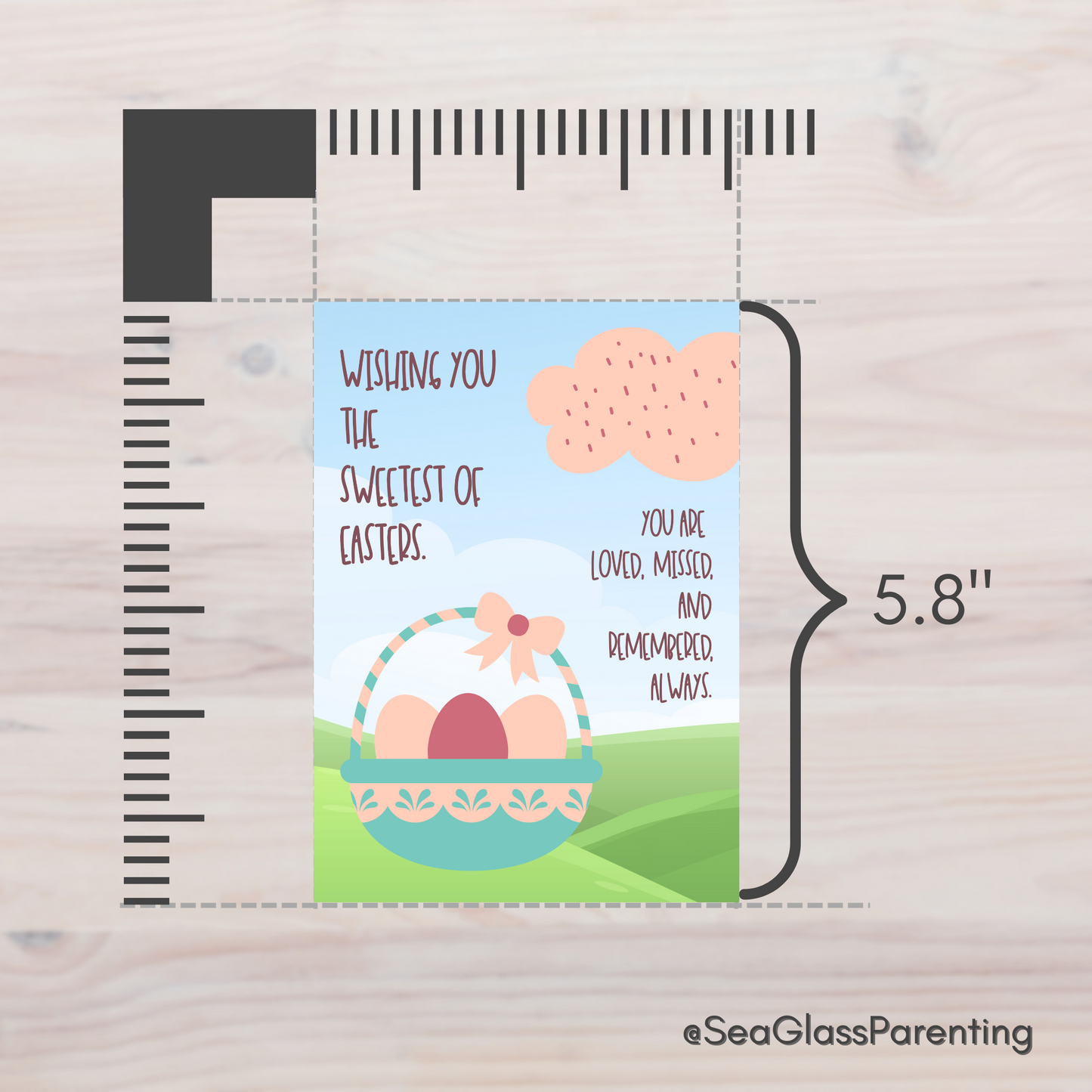 Easter Basket, Wishing You the Sweetest of Easters—Holidays After Loss (greeting card)