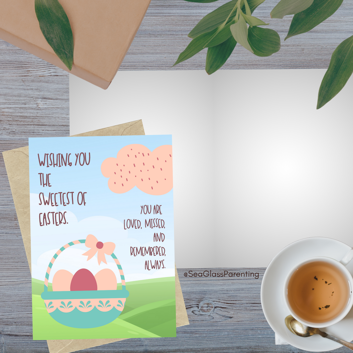 Easter Basket, Wishing You the Sweetest of Easters—Holidays After Loss (greeting card)