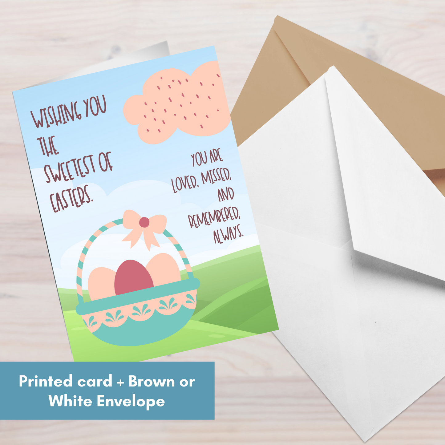 Easter Basket, Wishing You the Sweetest of Easters—Holidays After Loss (greeting card)