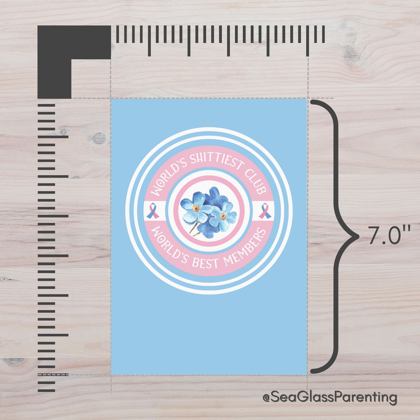 World's Shittiest Club; World's Best Members—Baby loss community (greeting card)