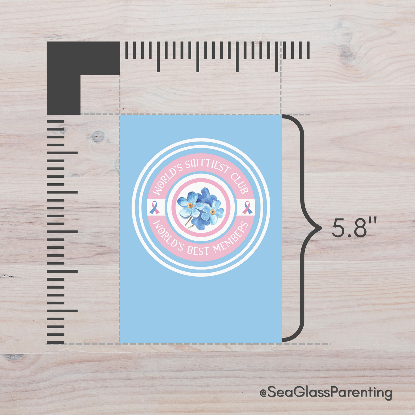 World's Shittiest Club; World's Best Members—Baby loss community (greeting card)