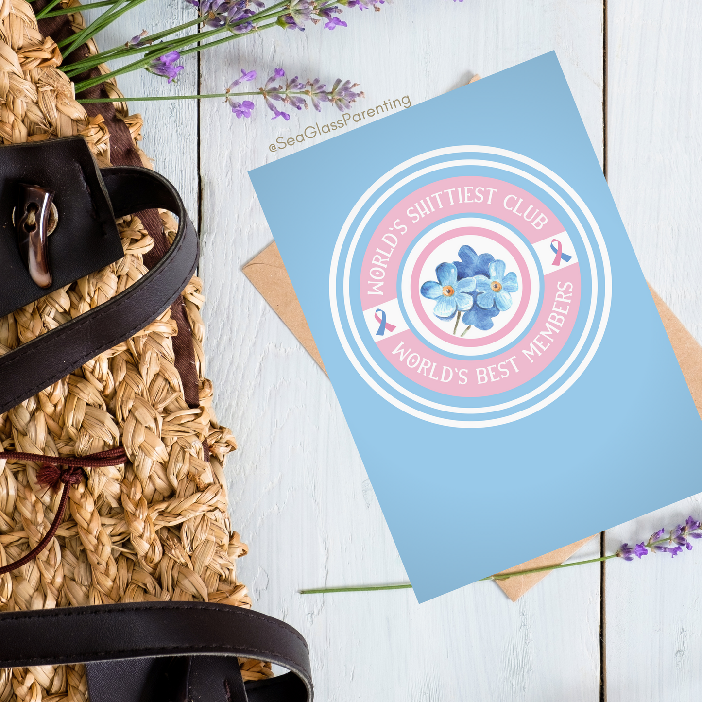 World's Shittiest Club; World's Best Members—Baby loss community (greeting card)