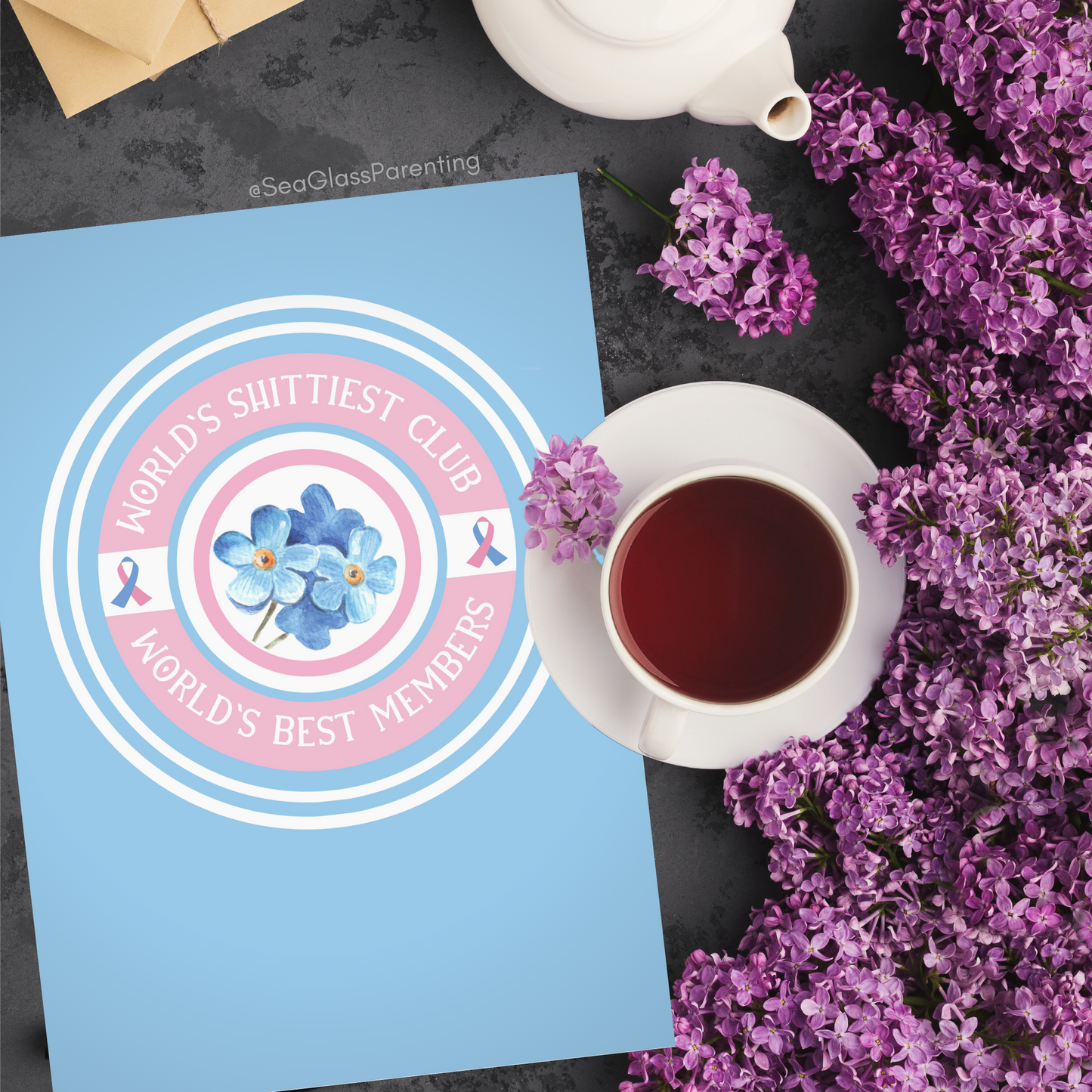 World's Shittiest Club; World's Best Members—Baby loss community (greeting card)