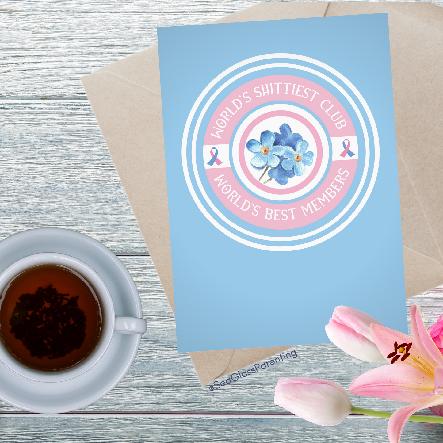 World's Shittiest Club; World's Best Members—Baby loss community (greeting card)