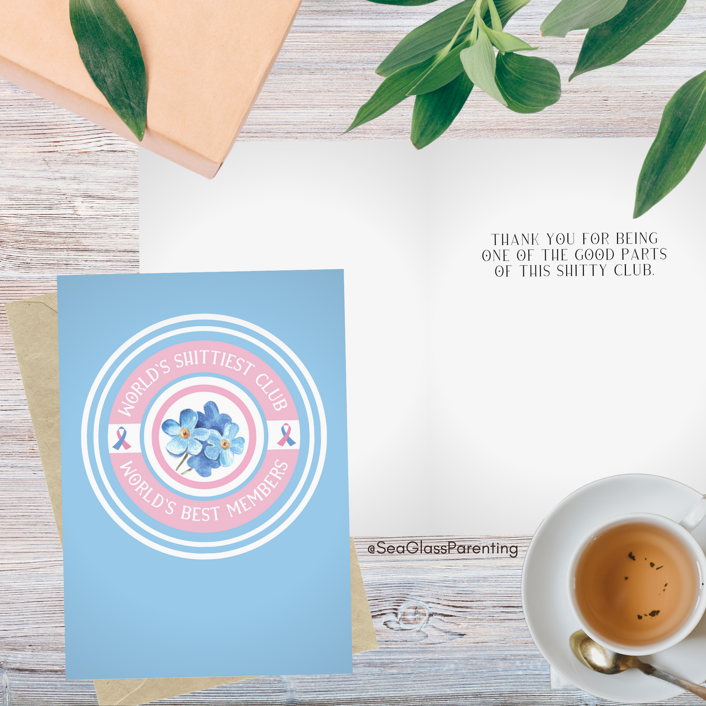 World's Shittiest Club; World's Best Members—Baby loss community (greeting card)