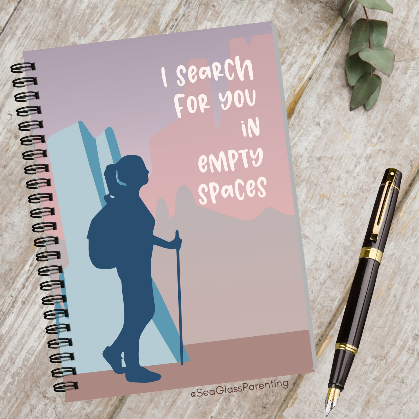 I search for you in empty spaces—Baby Loss Remembrance (spiral journal notebook)