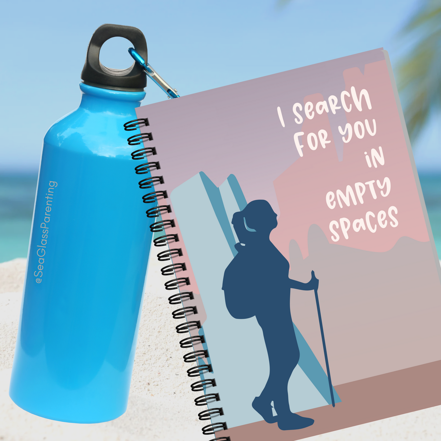 I search for you in empty spaces—Baby Loss Remembrance (spiral journal notebook)