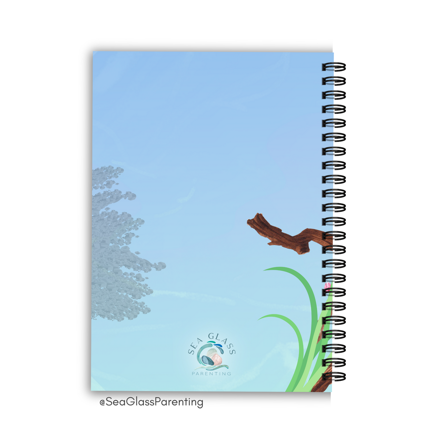 Koi Fish Swimming—Mental health Journal (spiral journal notebook)