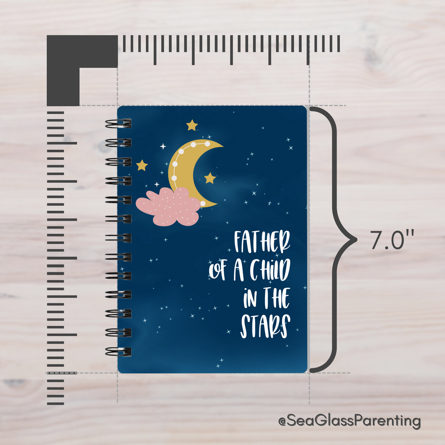 Child in the Stars; Mother/Father of a child in the stars—Baby Loss Remembrance (spiral journal notebook)