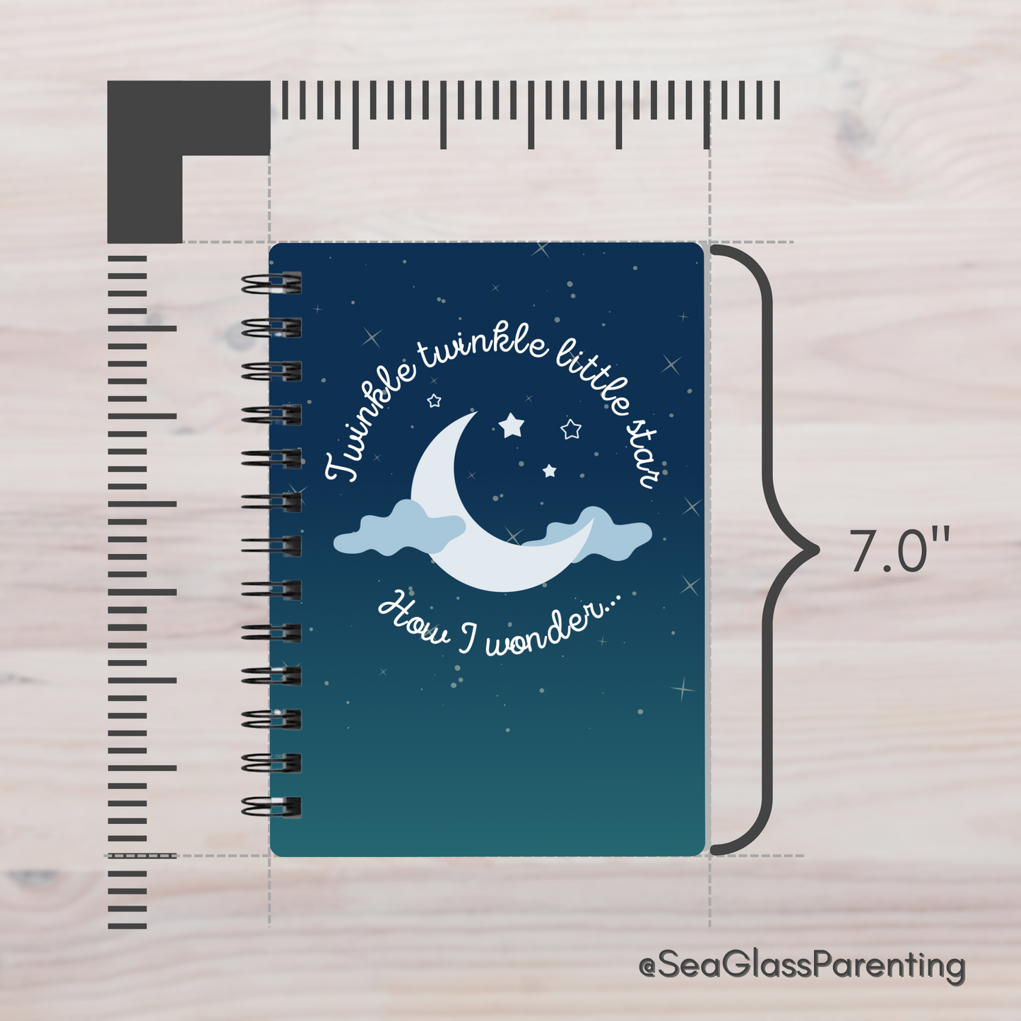 Twinkle twinkle little star, How I wonder…—Baby Loss Remembrance (spiral journal notebook)