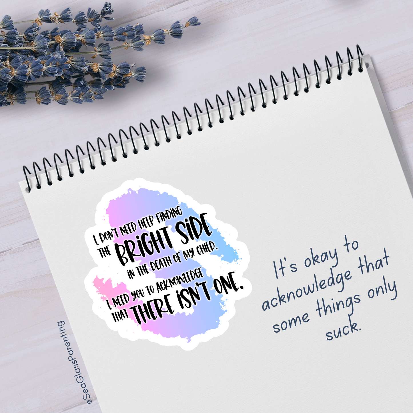 Blunt Clapbacks for Life After Baby Loss—Life After Baby Loss (vinyl sticker sheet)
