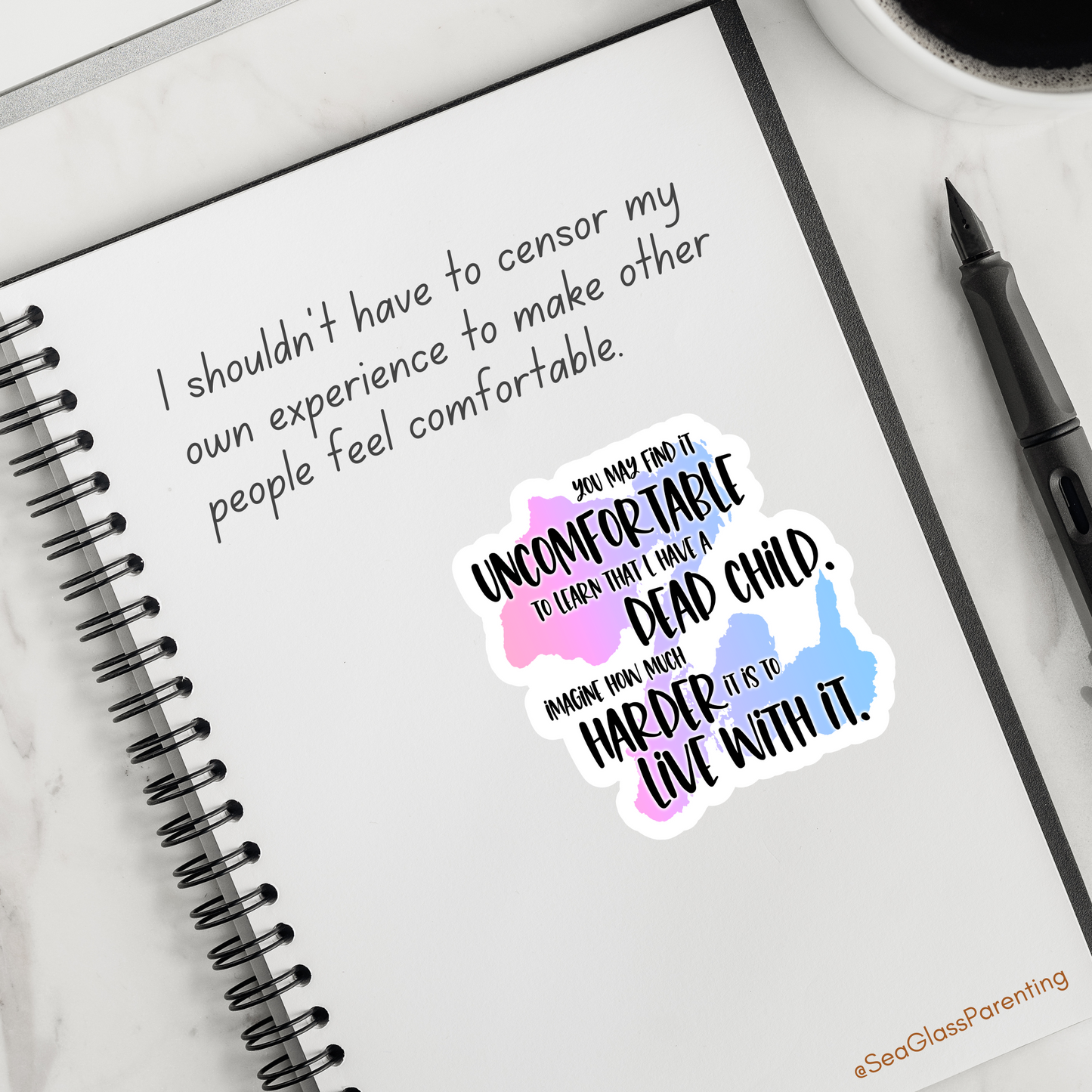 Blunt Clapbacks for Life After Baby Loss—Life After Baby Loss (vinyl sticker sheet)