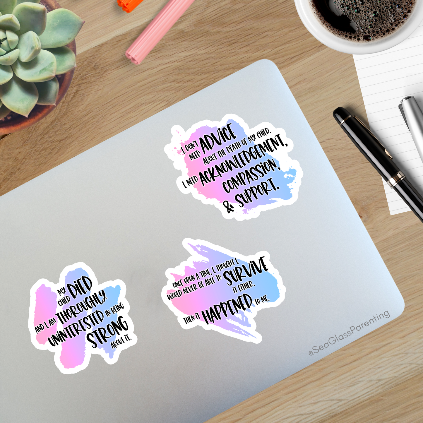 Blunt Clapbacks for Life After Baby Loss—Life After Baby Loss (vinyl sticker sheet)