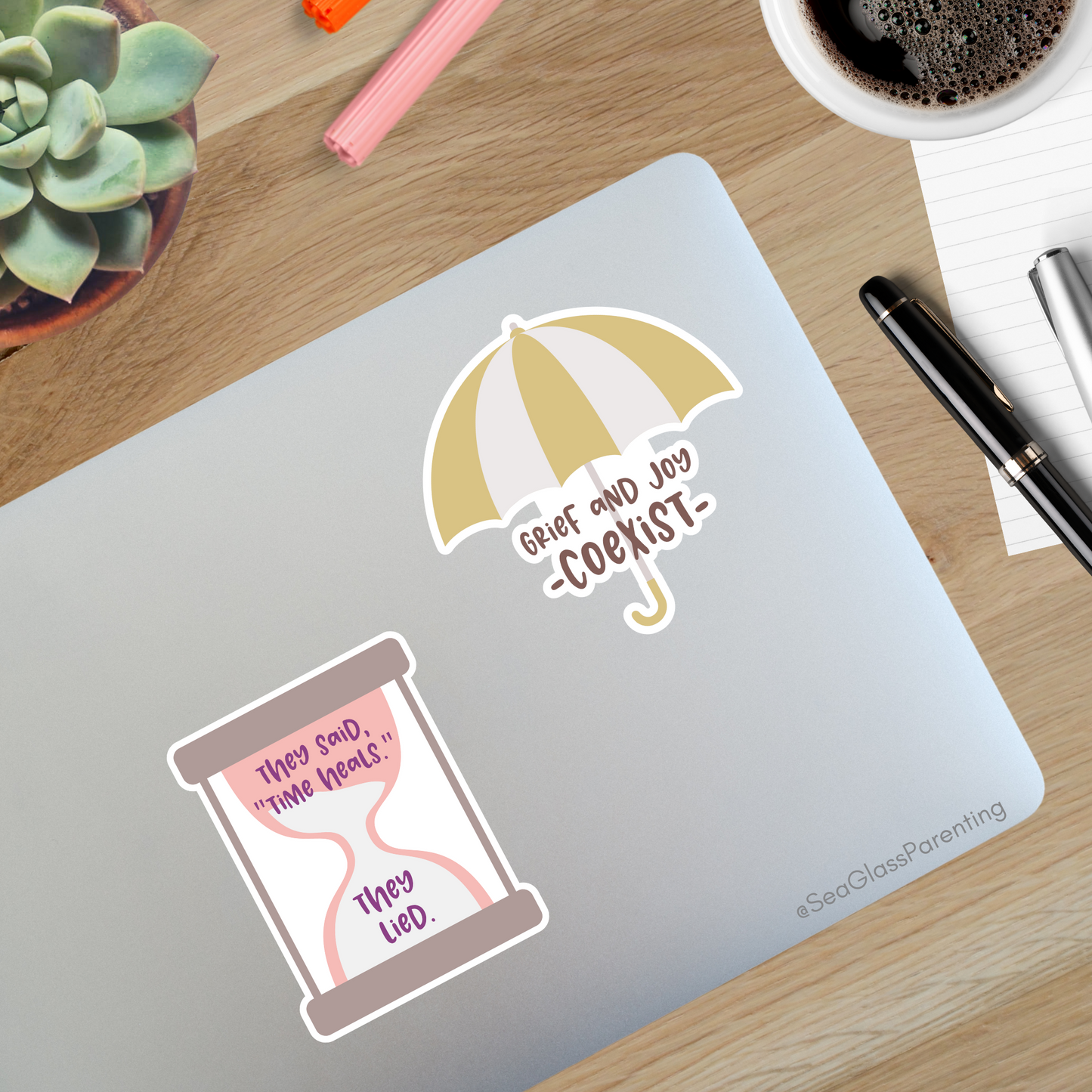 Grief and Loss Journaling Volume 1—Baby Loss Remembrance (vinyl sticker sheet)