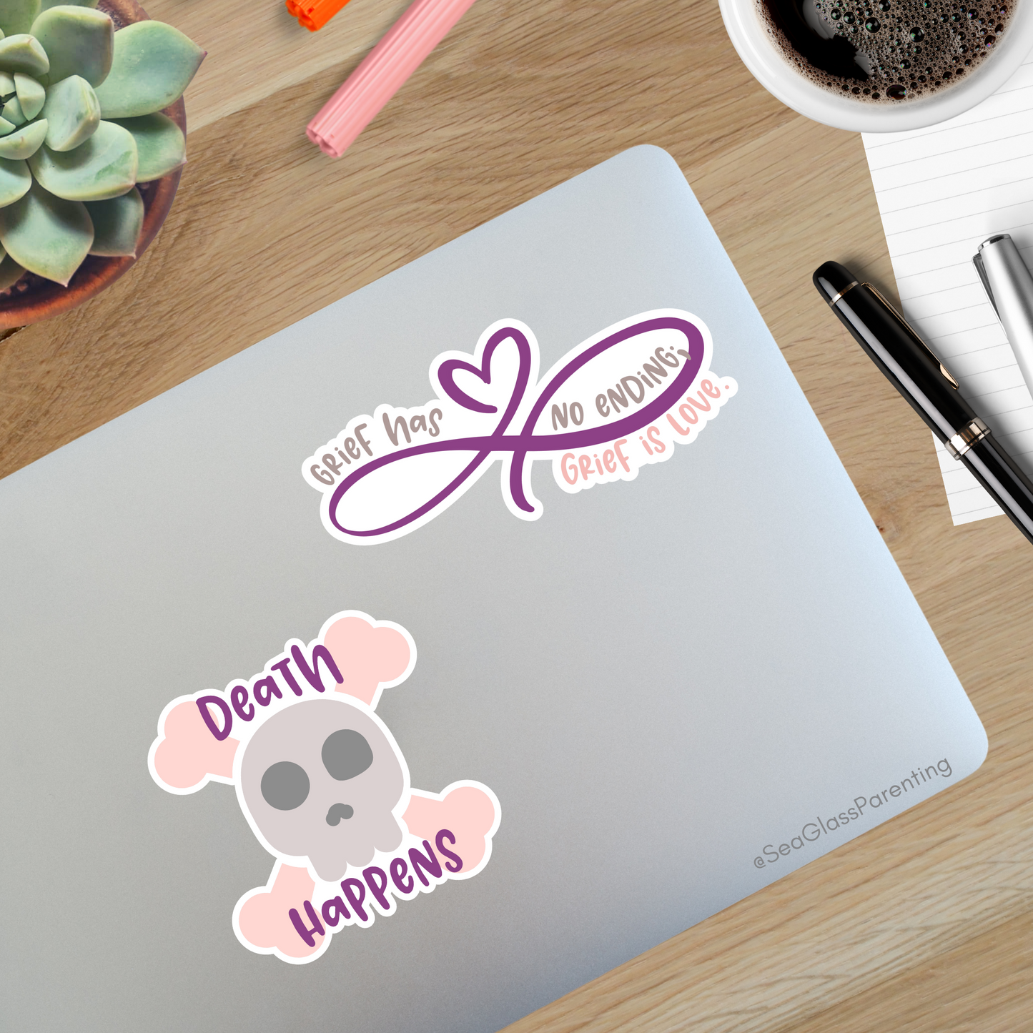 Grief and Loss Journaling Volume 2—Baby Loss Remembrance (vinyl sticker sheet)
