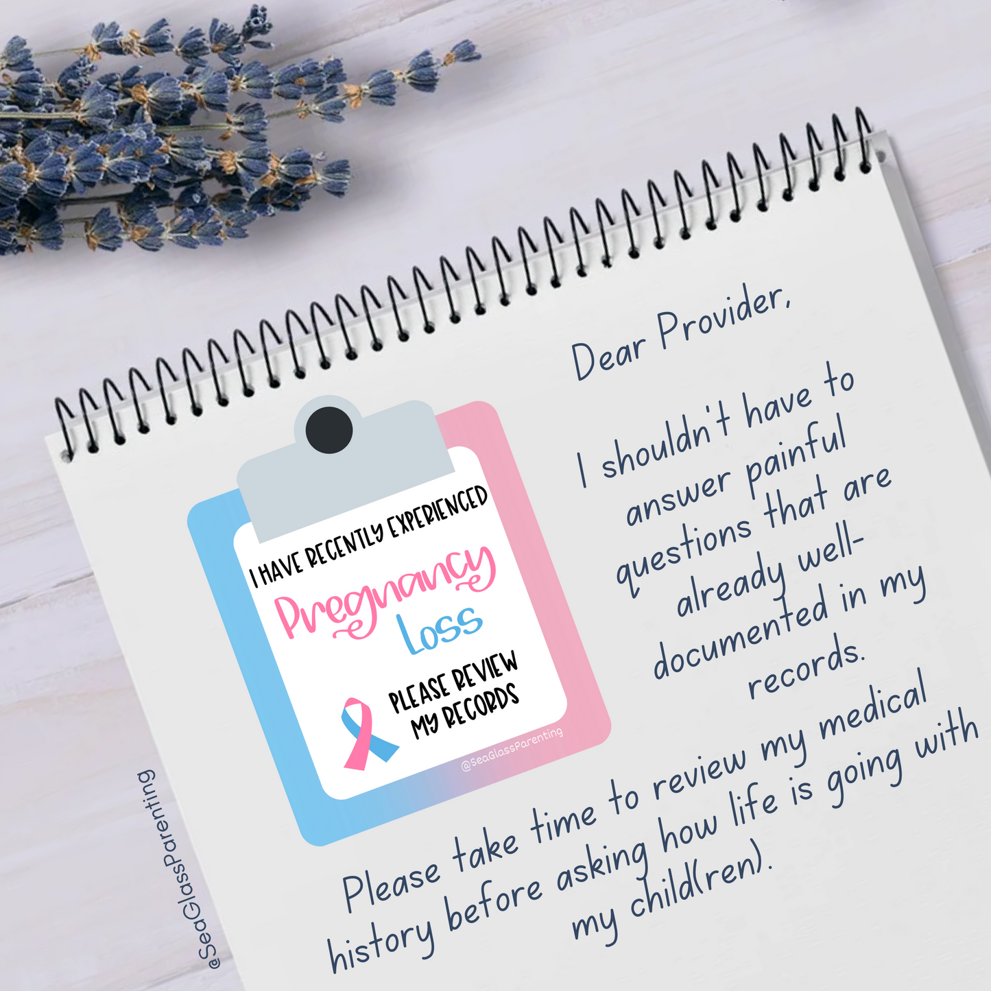 Postpartum after Loss Doctor's Office Appointment stickers (paper sticker sheet)