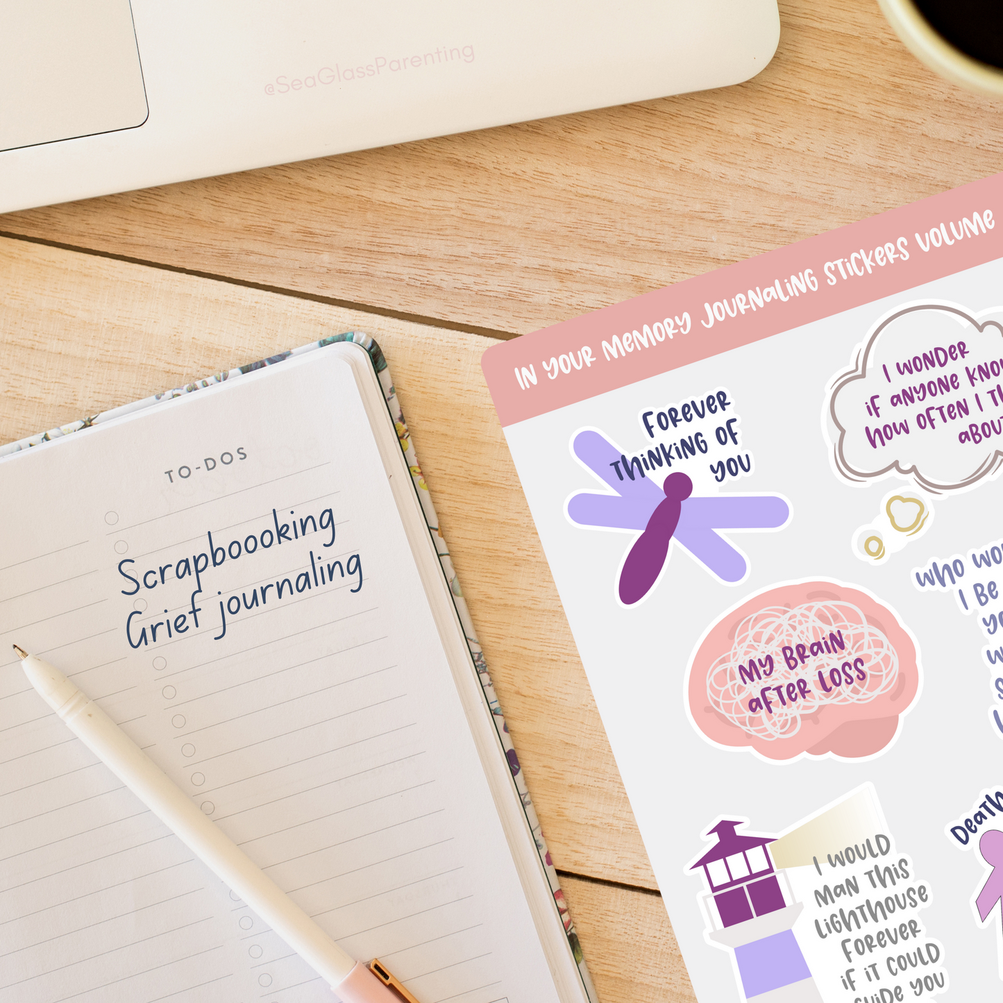 In Your Memory Journaling Volume 1—Baby Loss Remembrance (vinyl sticker sheet)